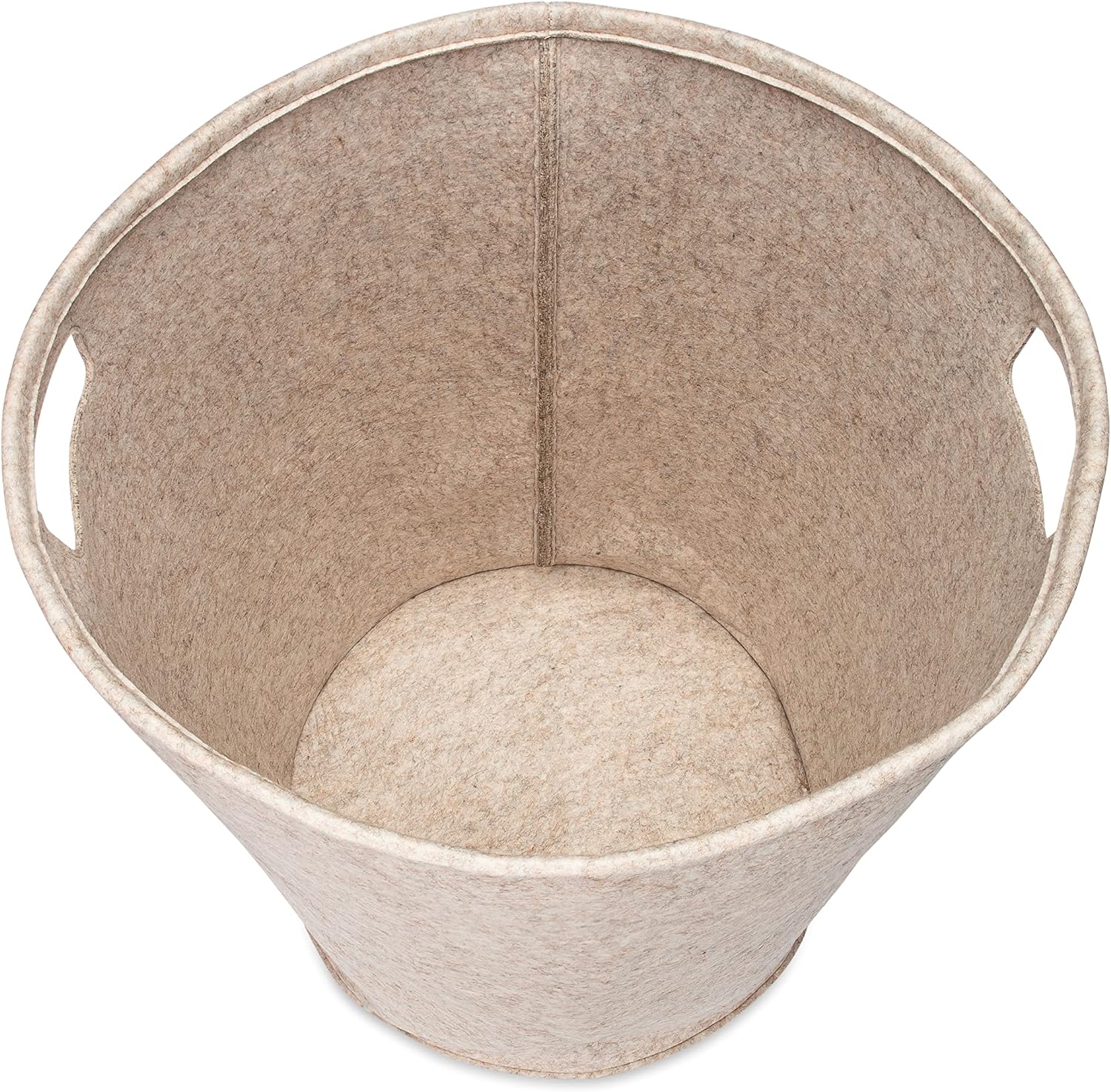 Parker Baby Nursery Laundry Hamper - Felt Storage Basket and Baby Hamper for Nursery (Oatmeal) - Image 7